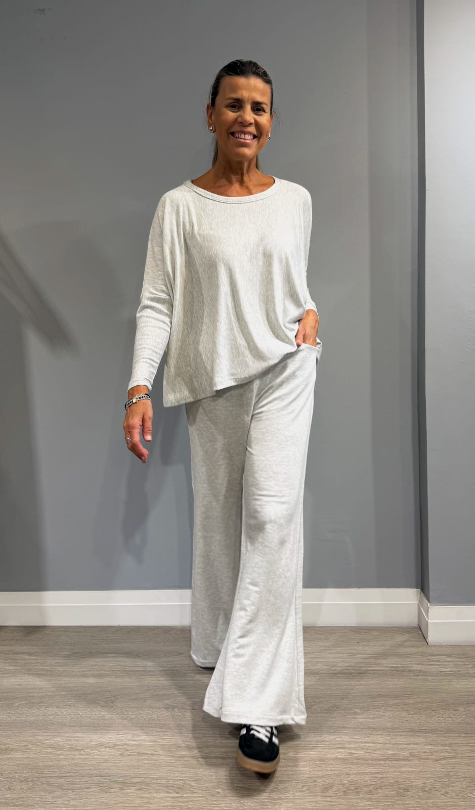 Conjunto Renata (gris melange)